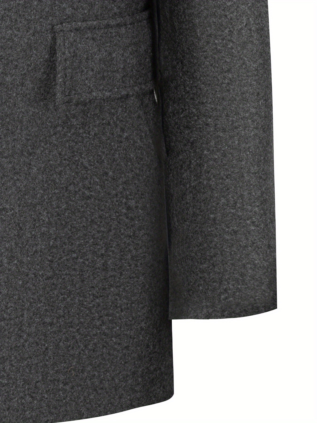 Manteau en laine homme mi-long à col chemise et coupe ajustée 6