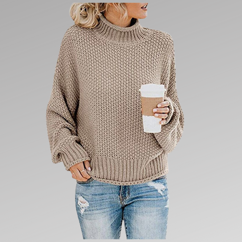 Pull en grosse maille femme oversize pour l'hiver 9