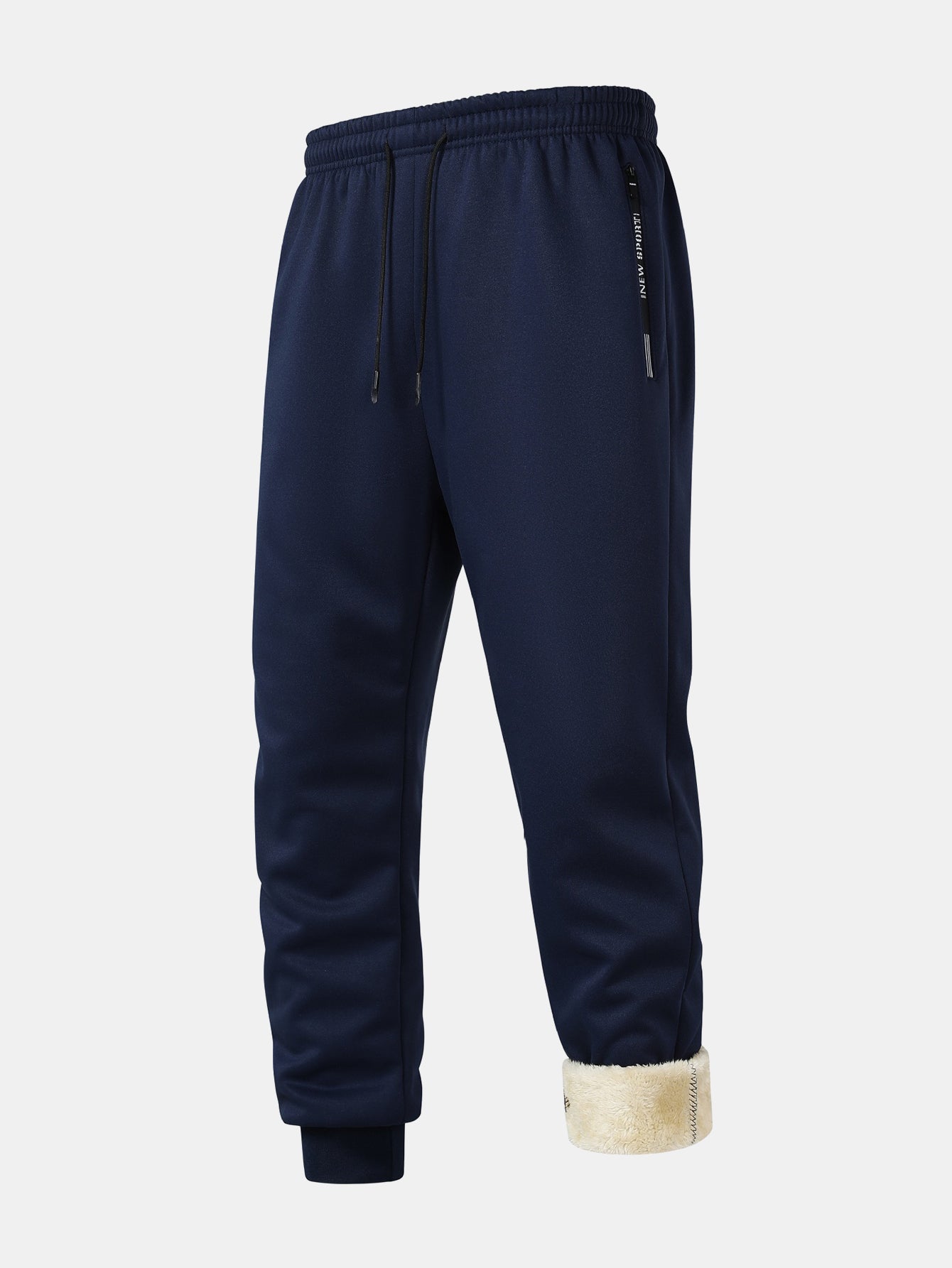 Survêtement homme à capuche doublé teddy zippé avec poches et jogging 8
