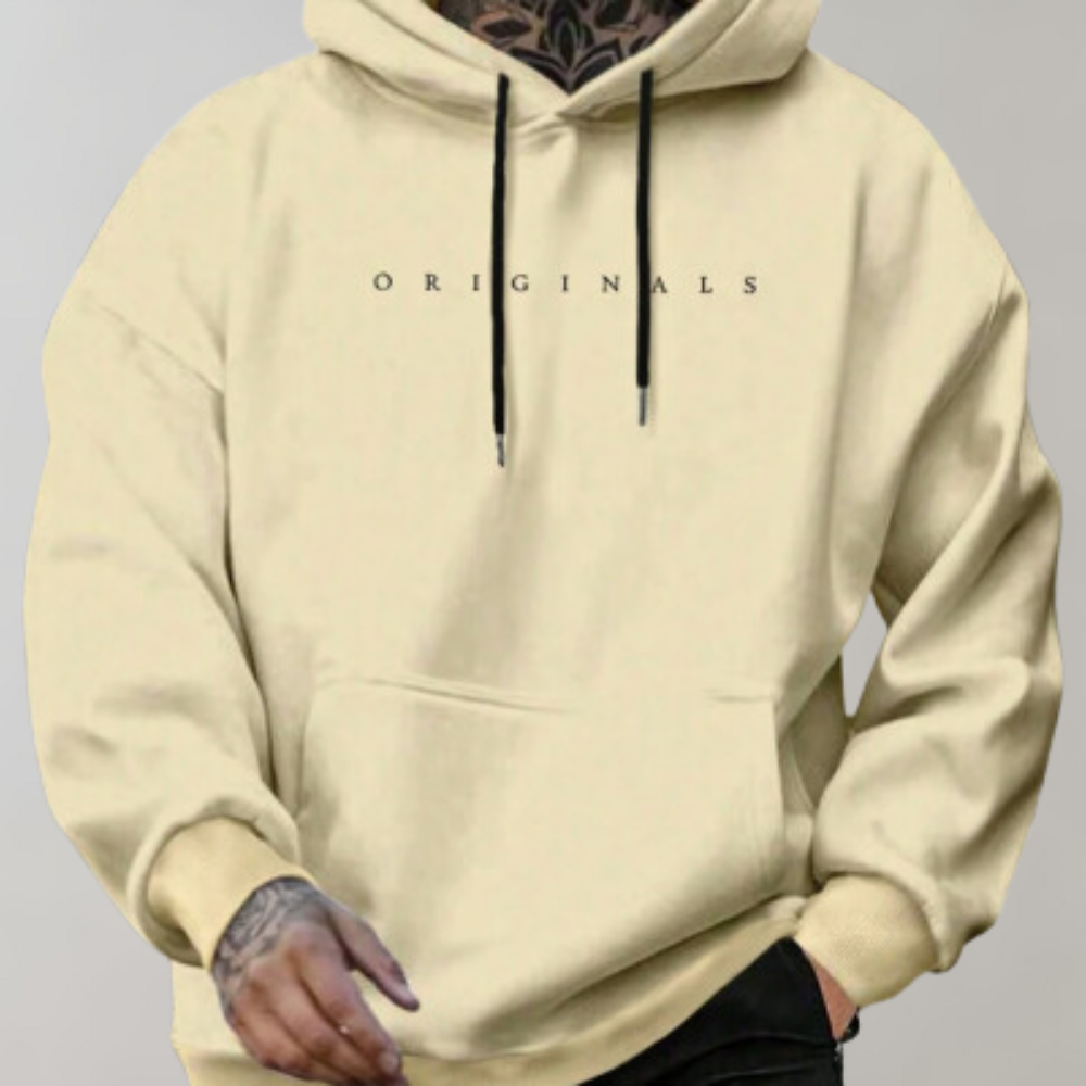 Sweat à capuche homme à poche kangourou coupe ample 3