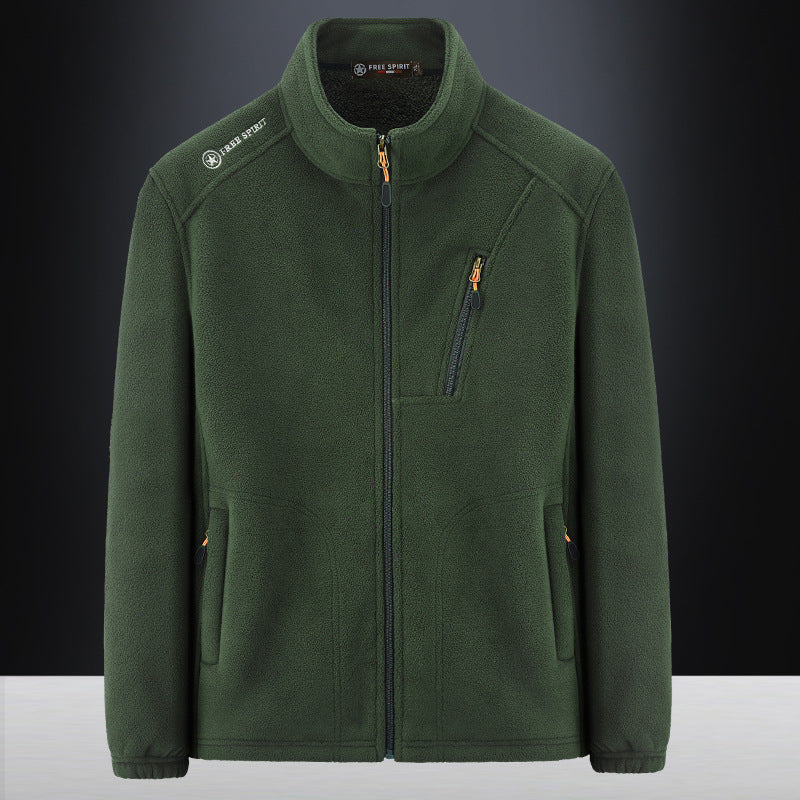 Veste polaire homme à col montant sherpa et poches zippées 5