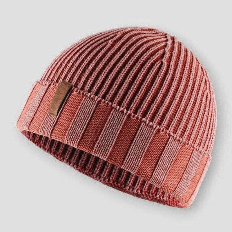 Bonnet en maille homme à revers 3