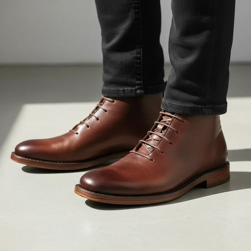 Bottines homme cuir à lacets 4