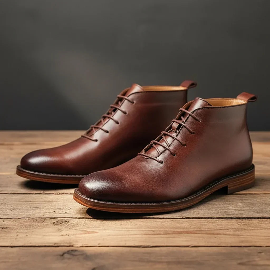 Bottines homme cuir à lacets 5