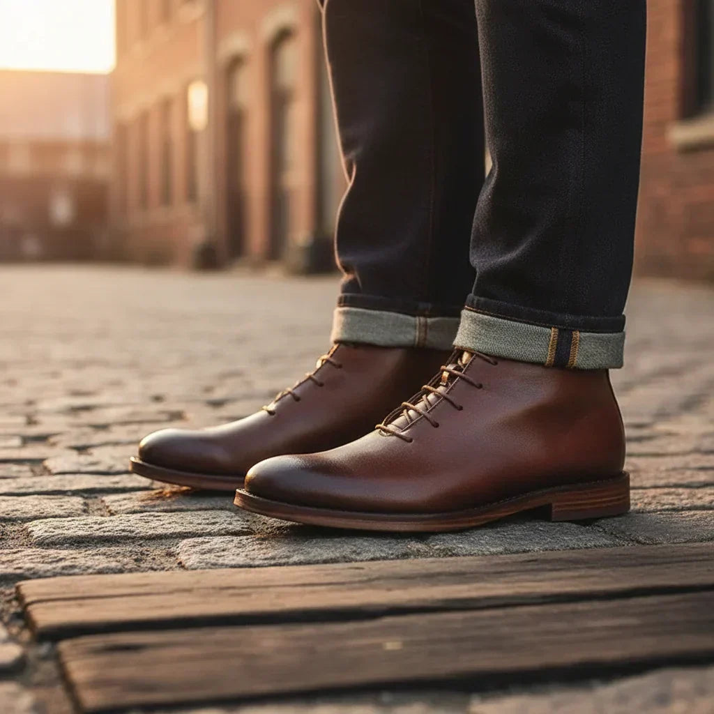 Bottines homme cuir à lacets 6