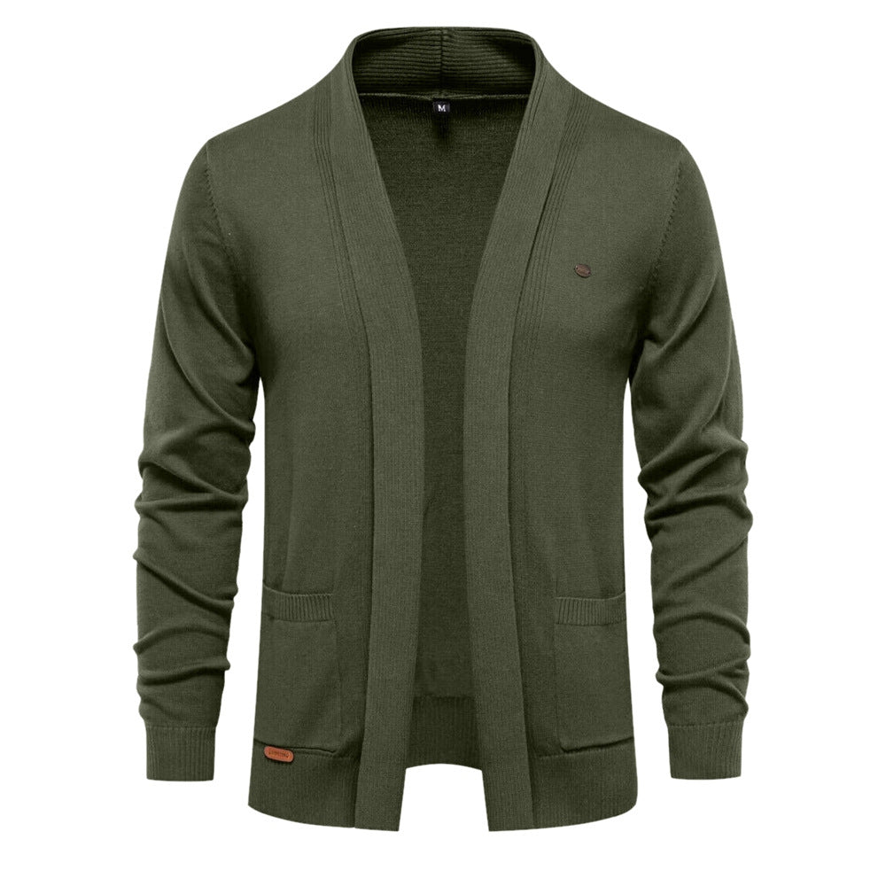 Cardigan homme à col châle avec poches 2