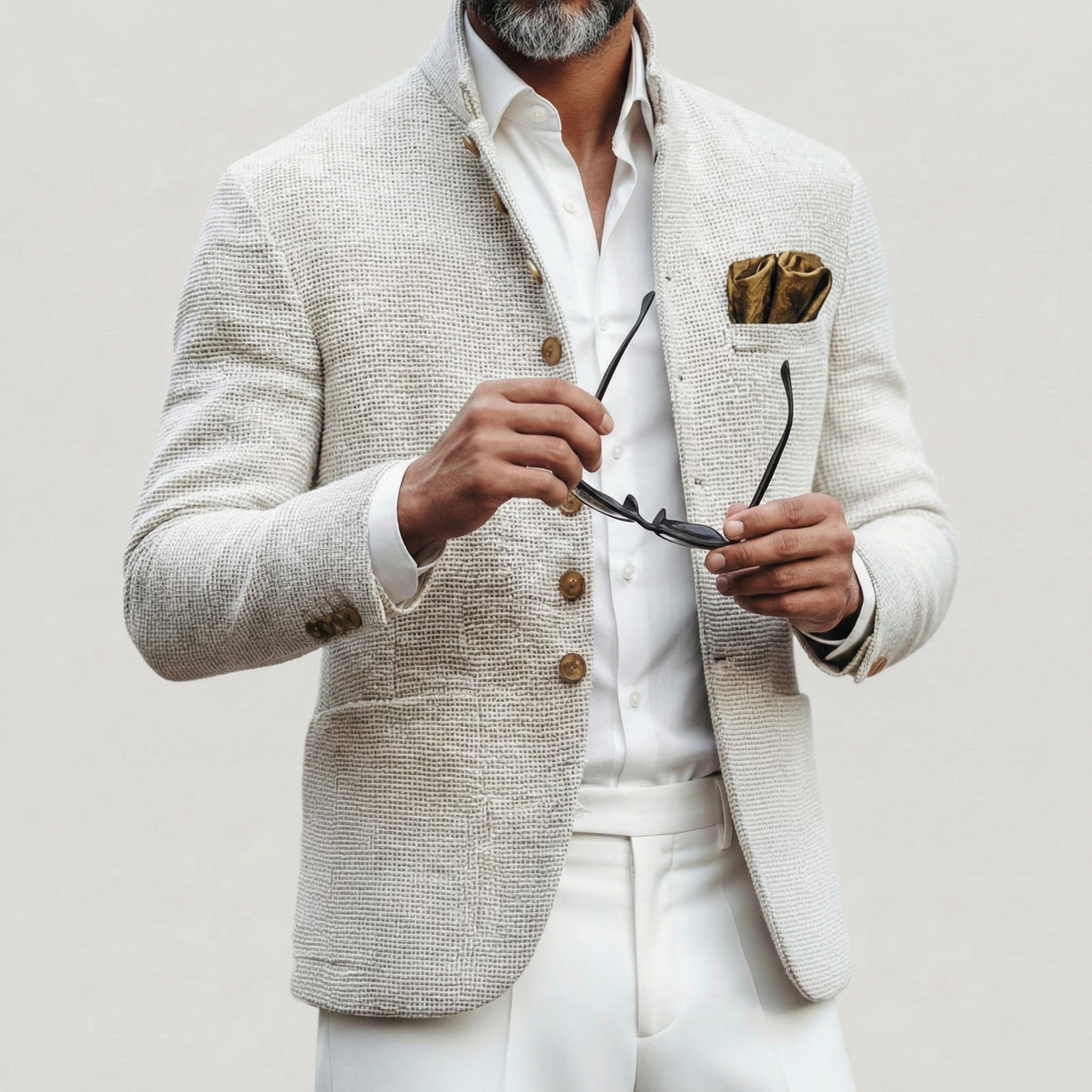 Cardigan homme en grosse maille à col montant boutonné 3