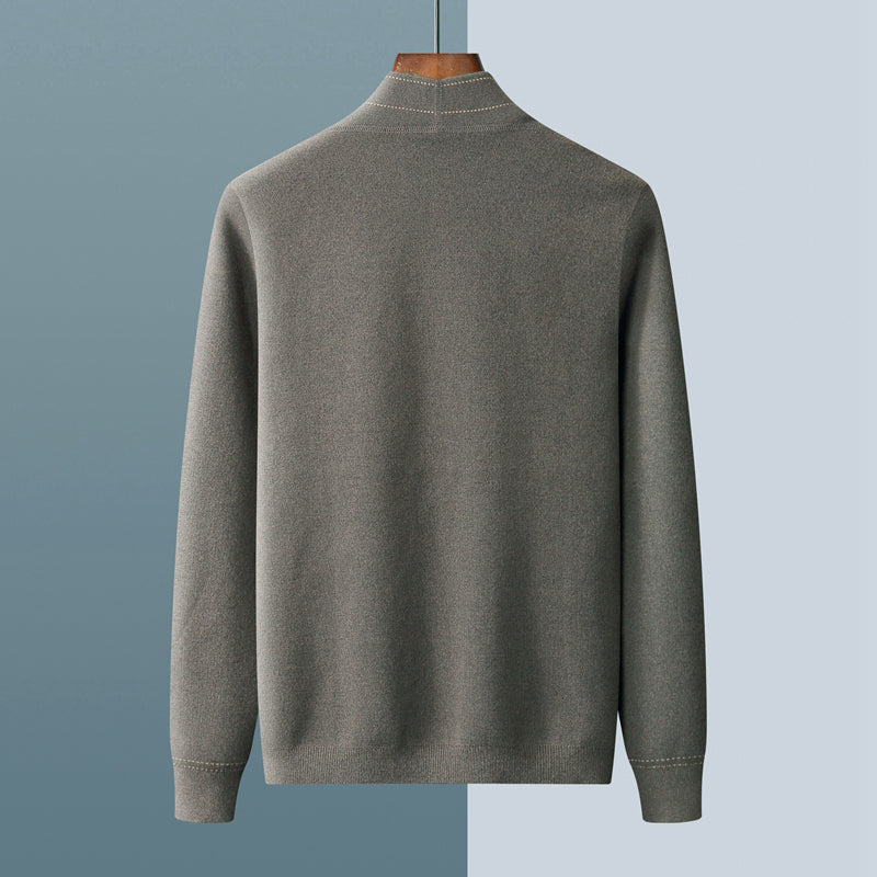 Cardigan homme en laine à carreaux et col châle 7