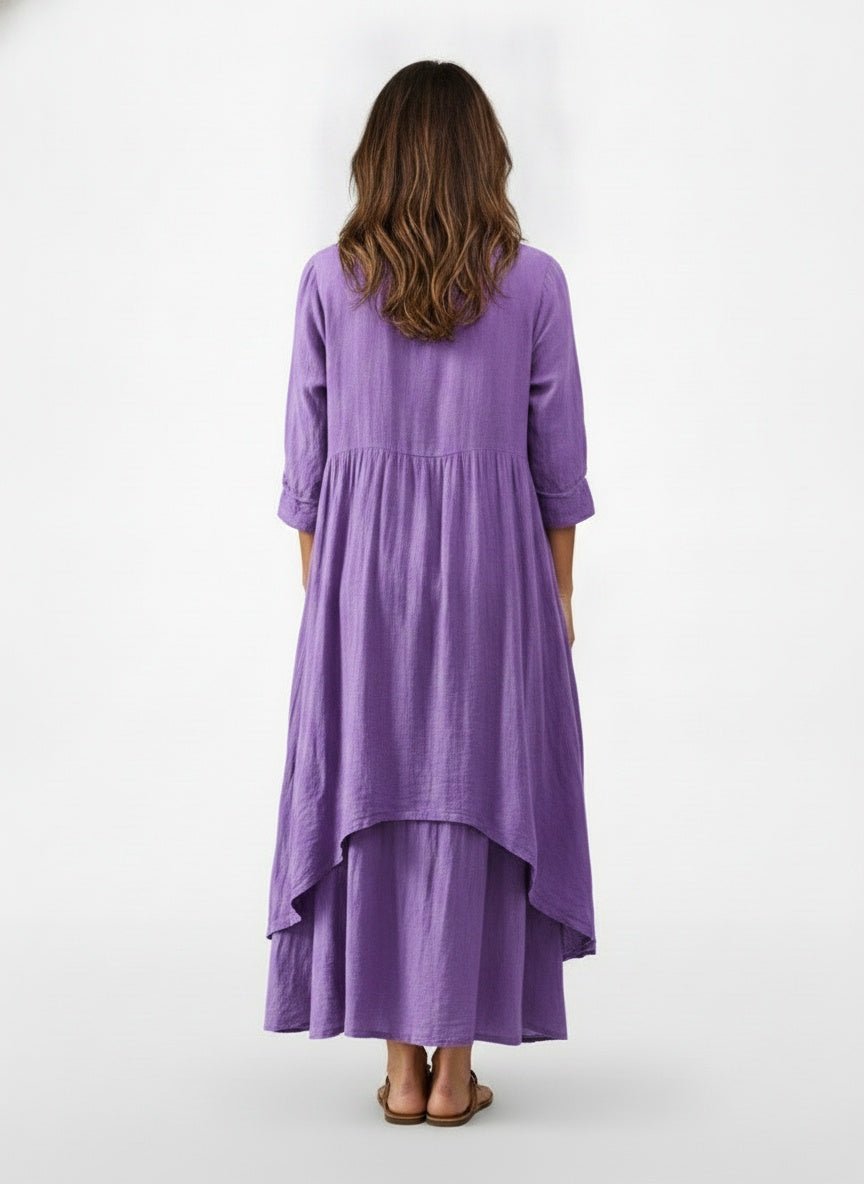 Back pose of the model wearing Elegante jurk voor dames