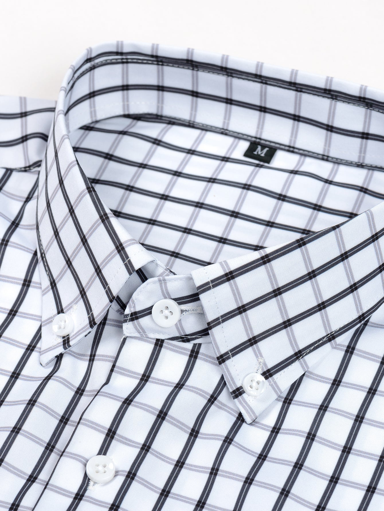 Chemise homme à carreaux en polyester boutonnée 9