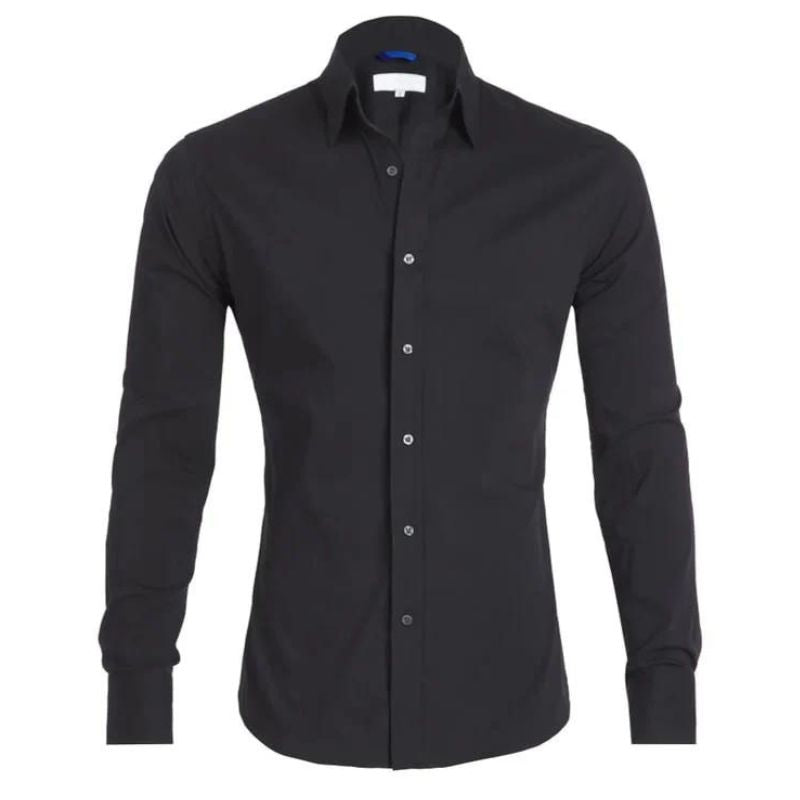 Chemise homme infroissable à manches longues et fermeture zippée 11