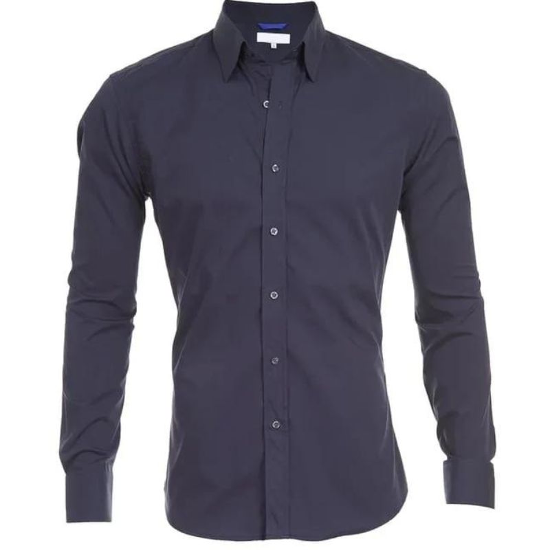 Chemise homme infroissable à manches longues et fermeture zippée 19