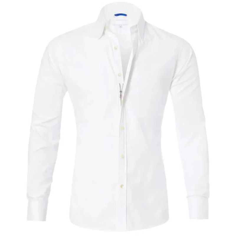 Chemise homme infroissable à manches longues et fermeture zippée 2