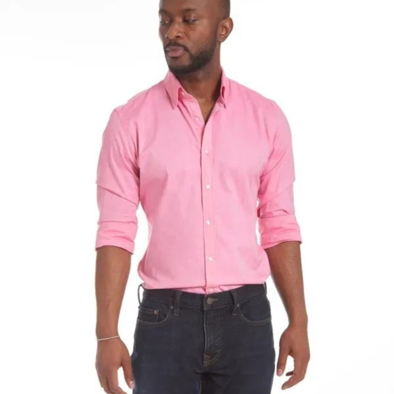 Chemise homme infroissable à manches longues et fermeture zippée 24