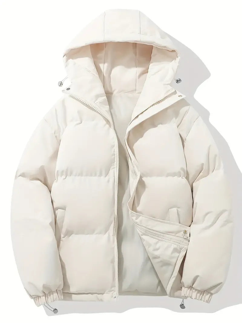 Doudoune courte femme à capuche oversize 1