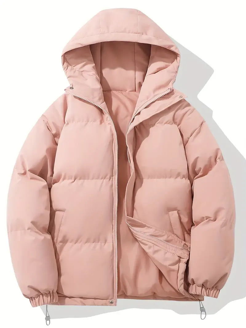 Doudoune courte femme à capuche oversize 3