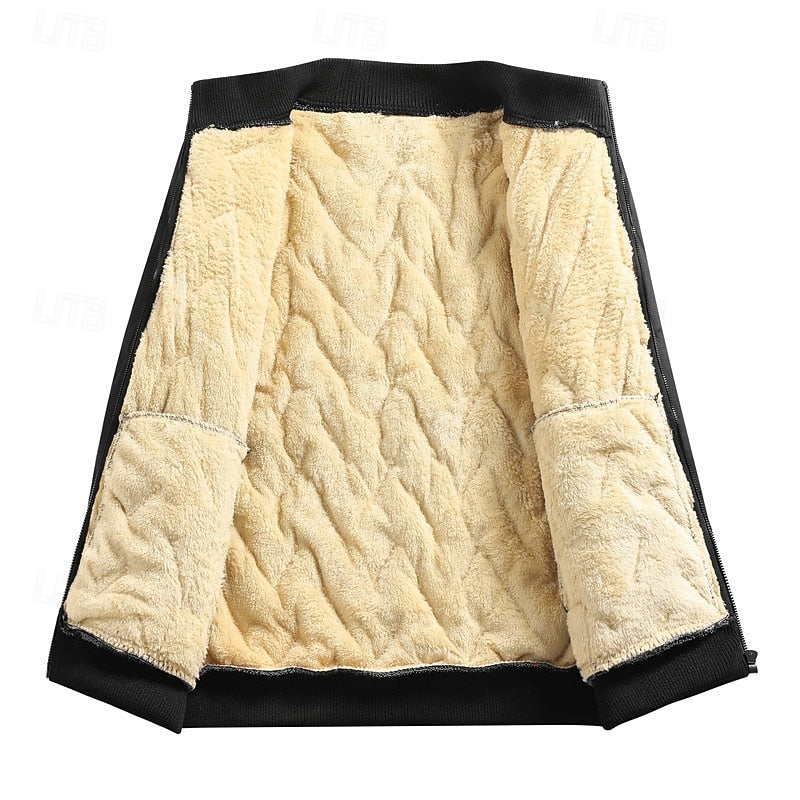Doudoune homme bomber texturée à doublure polaire 5