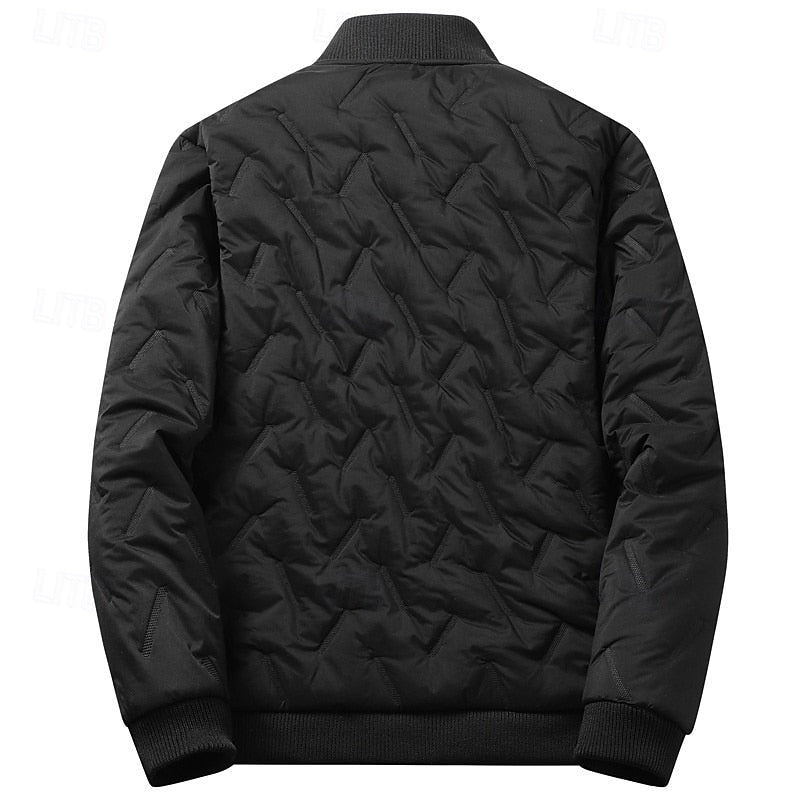 Doudoune homme bomber texturée à doublure polaire 7