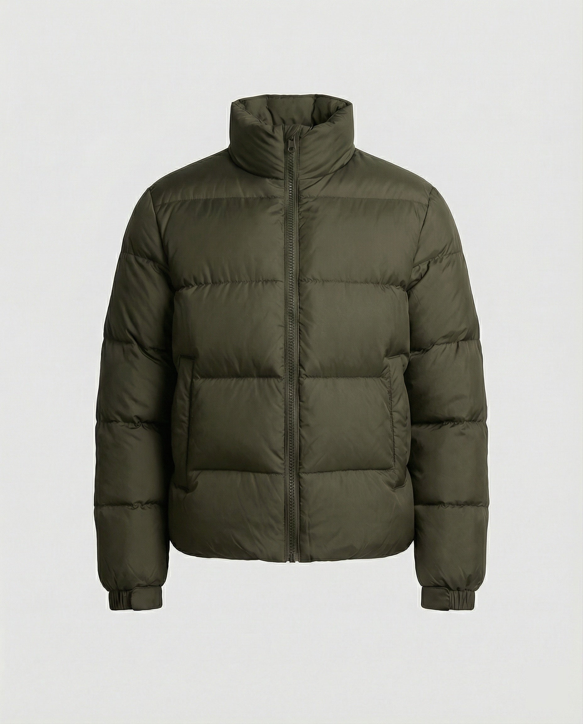 Doudoune homme en duvet à col montant haut 2