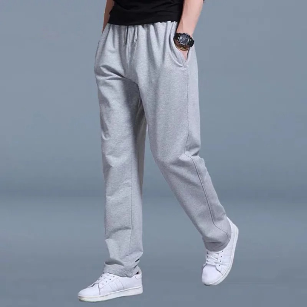 Jogging homme coupe droite à cordon de serrage avec poches 4