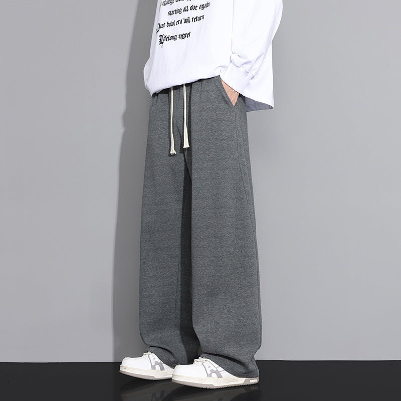 Jogging homme coupe large en coton à cordon de serrage 3