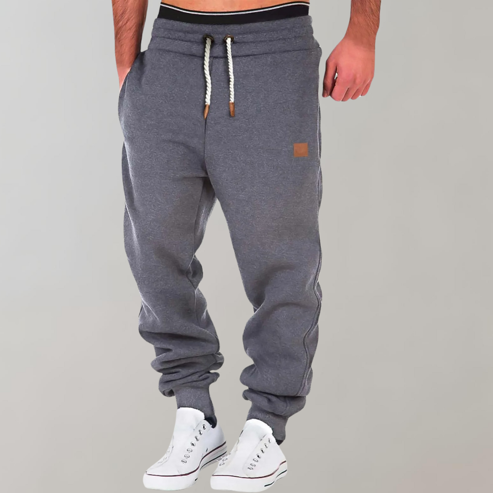 Jogging homme décontracté à chevilles resserrées et cordon de serrage 4