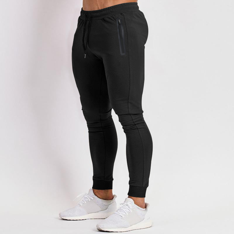 Jogging homme fuselé en coton à poches zippées dissimulées 2
