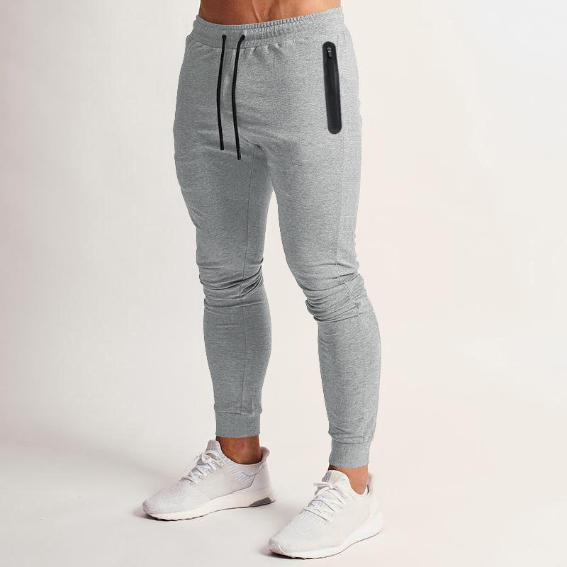 Jogging homme fuselé en coton à poches zippées dissimulées 3