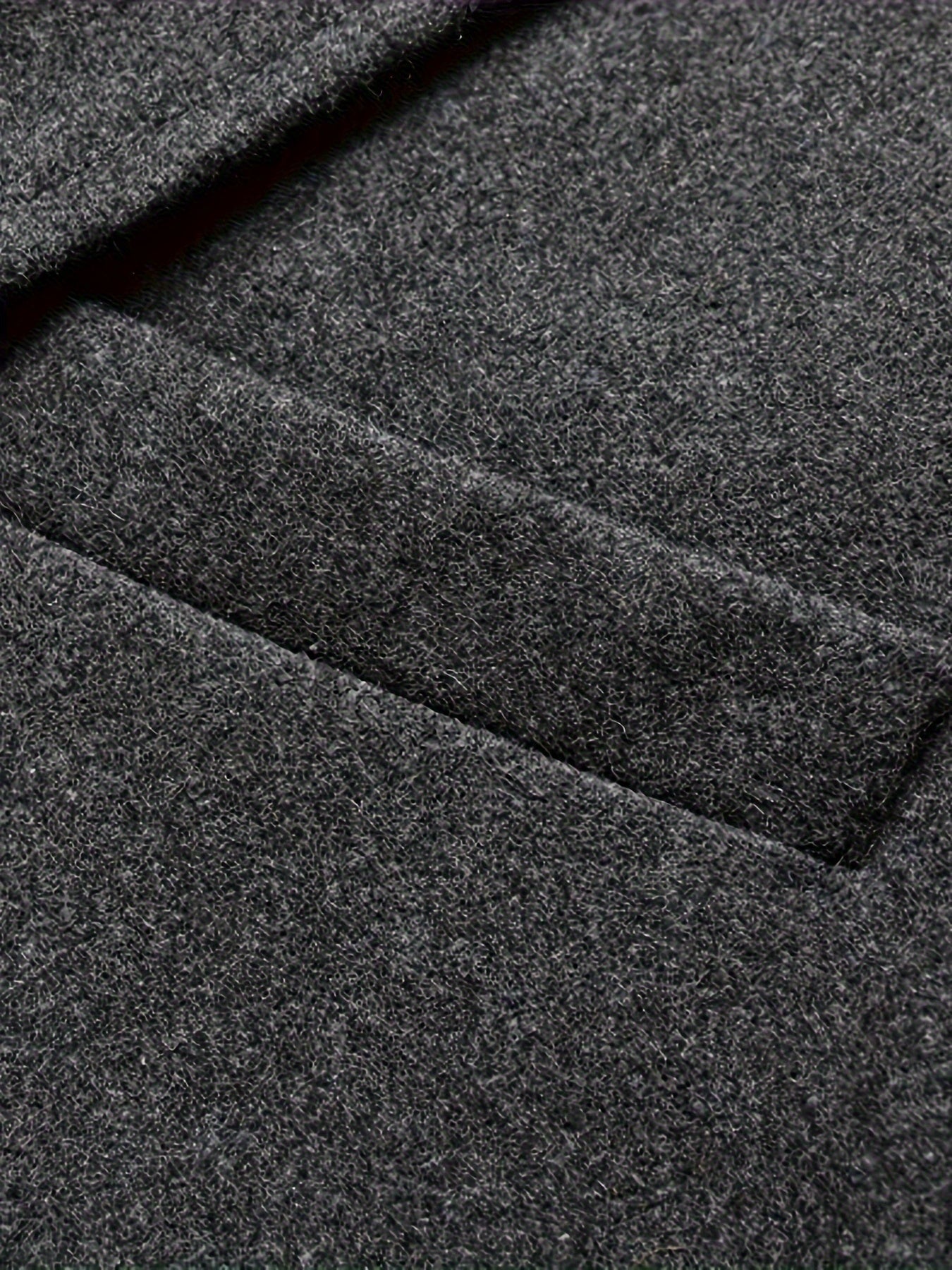 Manteau en laine homme long à col cranté et poches latérales 5