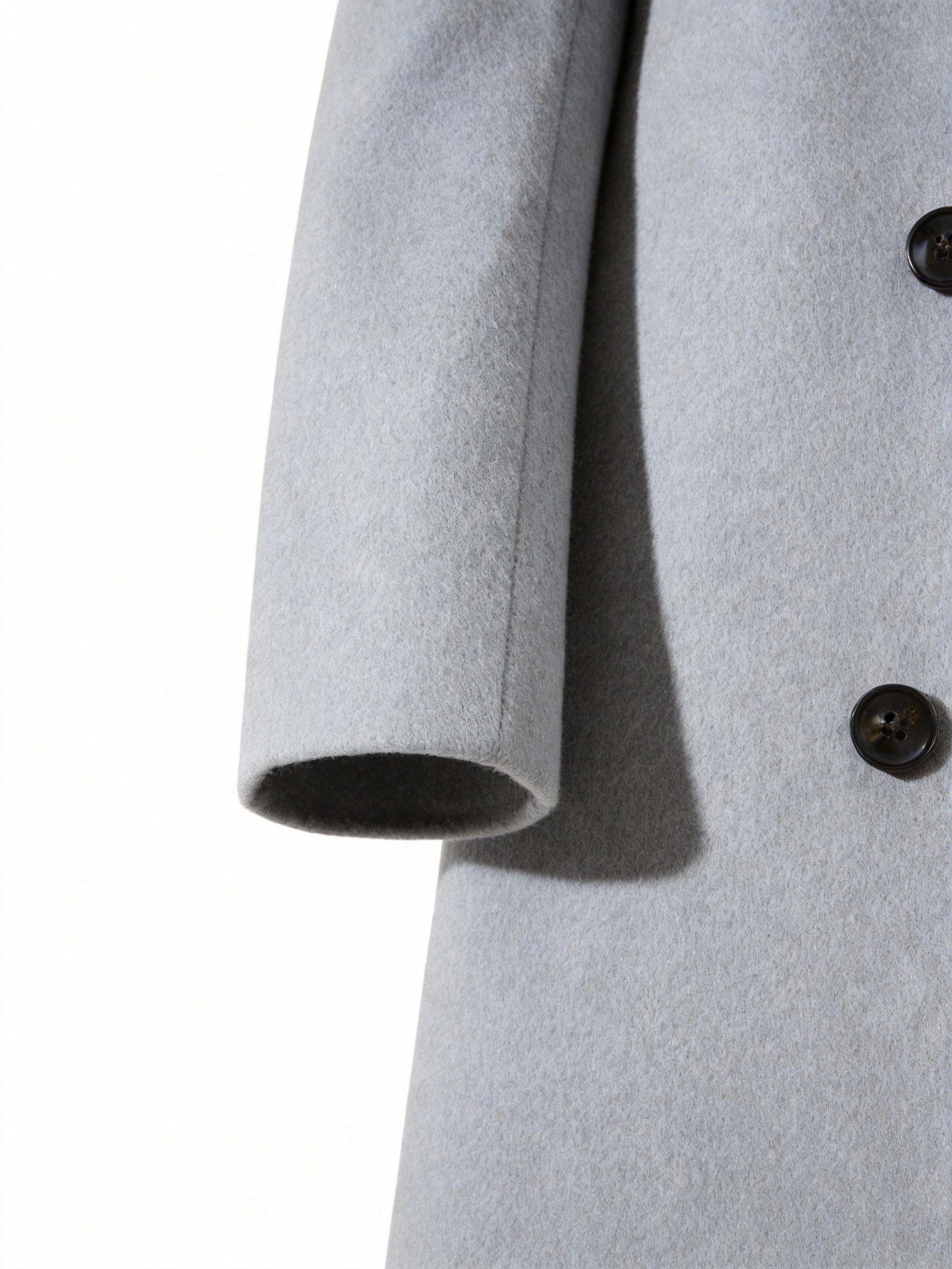 Manteau en laine homme long à simple boutonnage et coupe droite 22