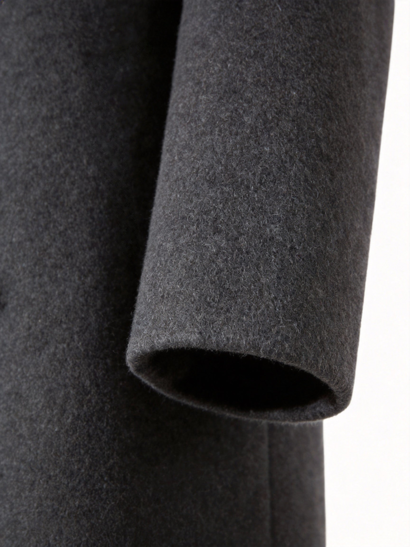Manteau en laine homme long à simple boutonnage et coupe droite 28