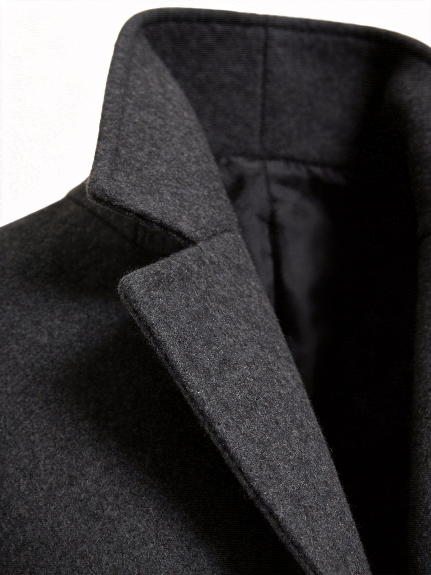 Manteau en laine homme long à simple boutonnage et coupe droite 29
