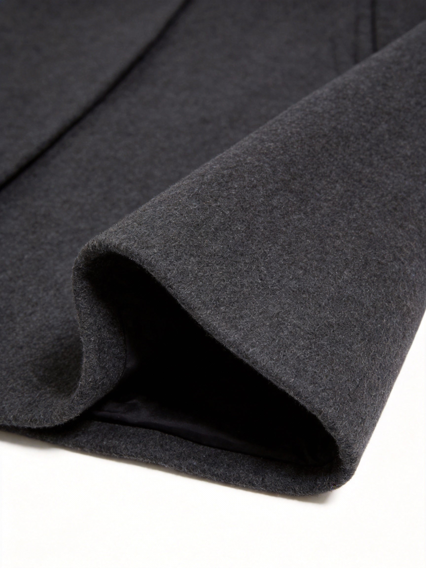 Manteau en laine homme long à simple boutonnage et coupe droite 30