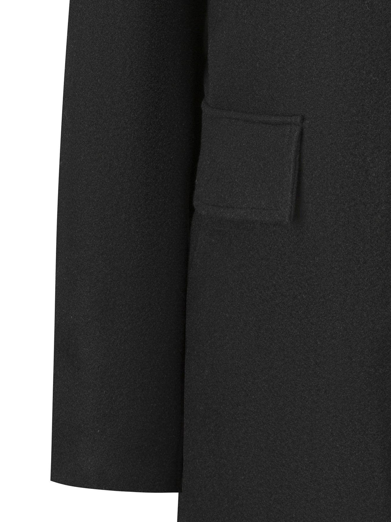Manteau en laine homme mi-long à col chemise et coupe ajustée 3