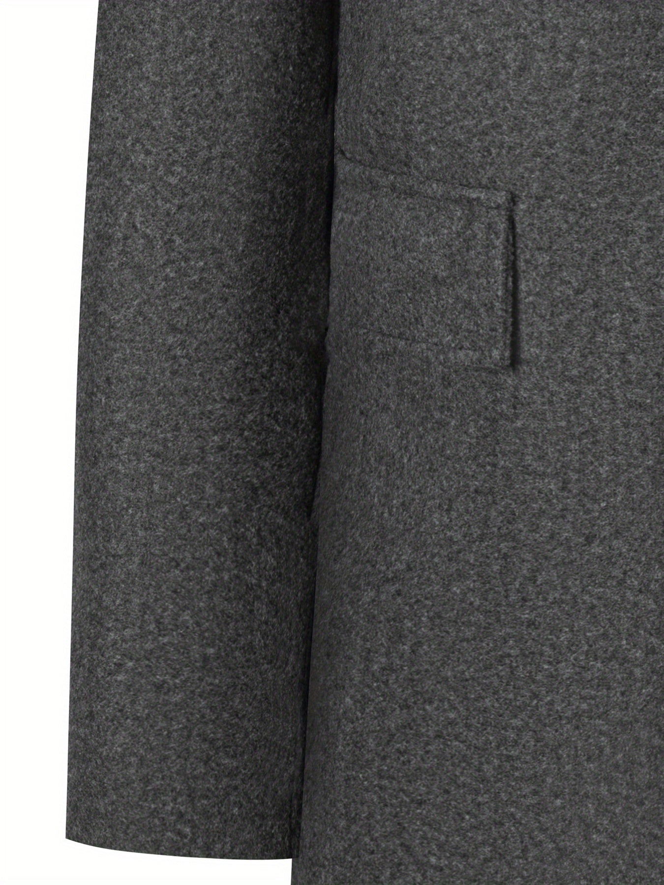 Manteau en laine homme mi-long à col chemise et coupe ajustée 4