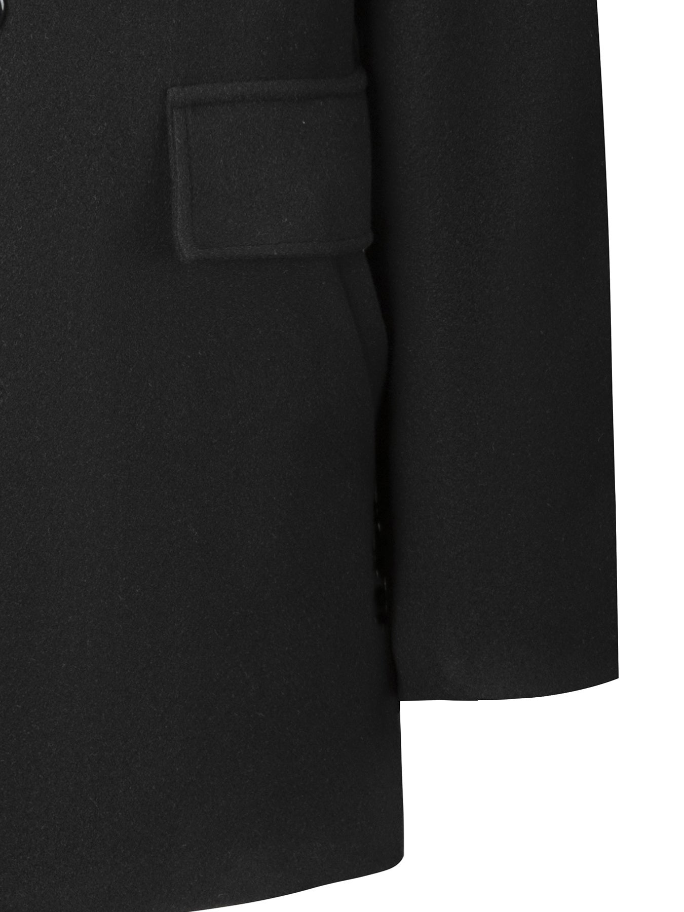 Manteau en laine homme mi-long à col chemise et coupe ajustée 5