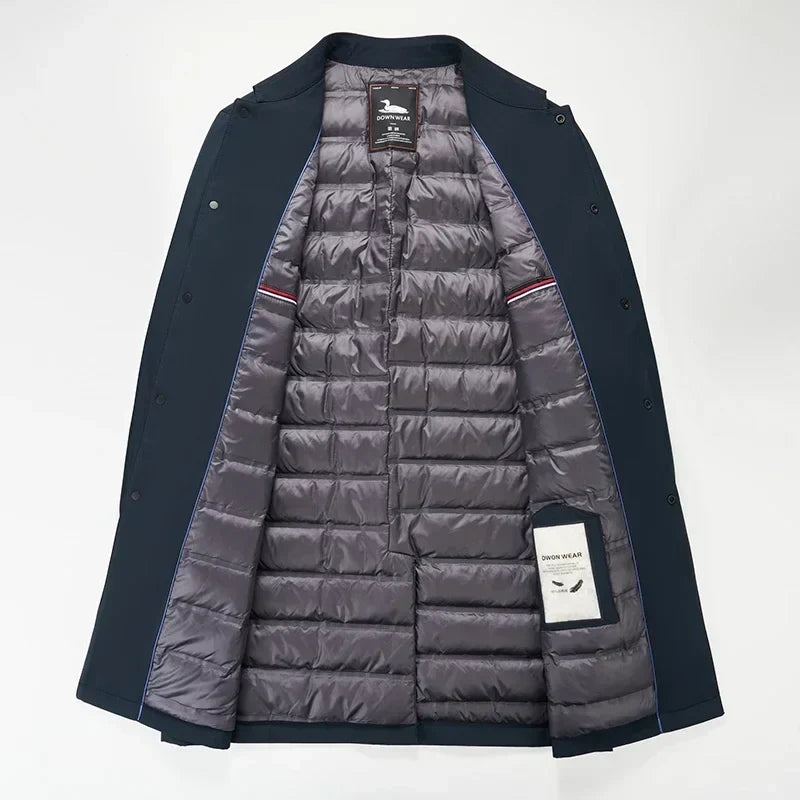 Manteau matelassé mi-long homme isolant à col chemise 6