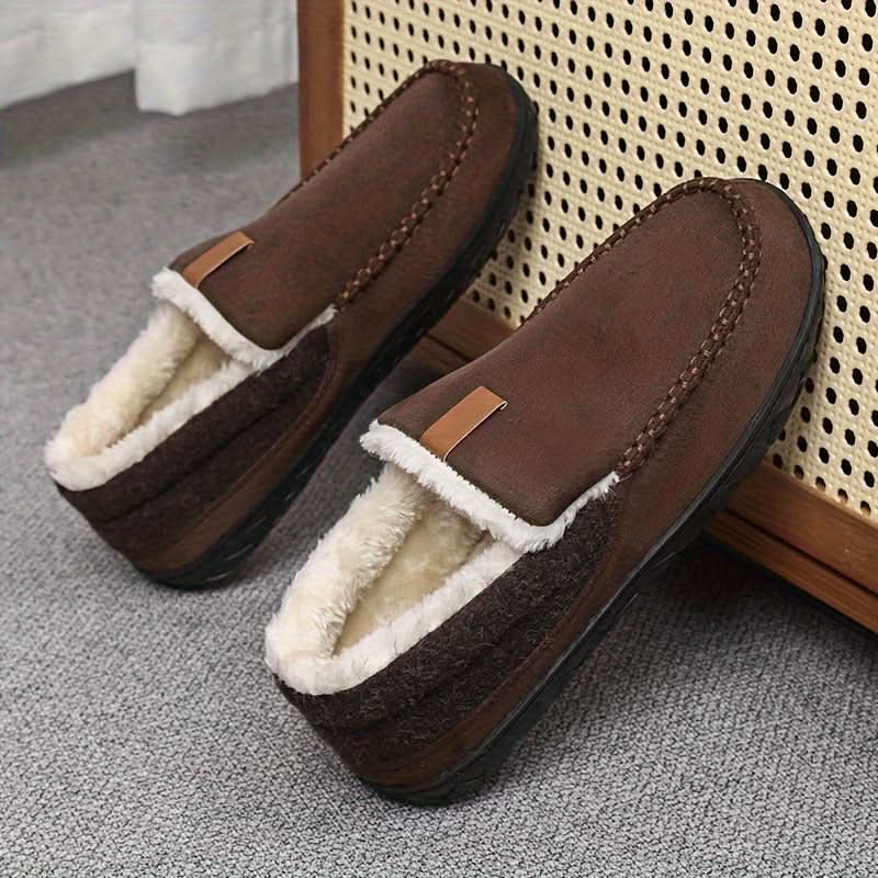 Pantoufles mocassins homme doublées en laine synthétique 10