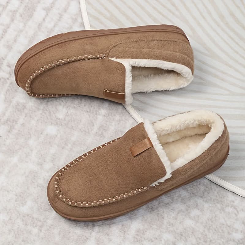 Pantoufles mocassins homme doublées en laine synthétique 3