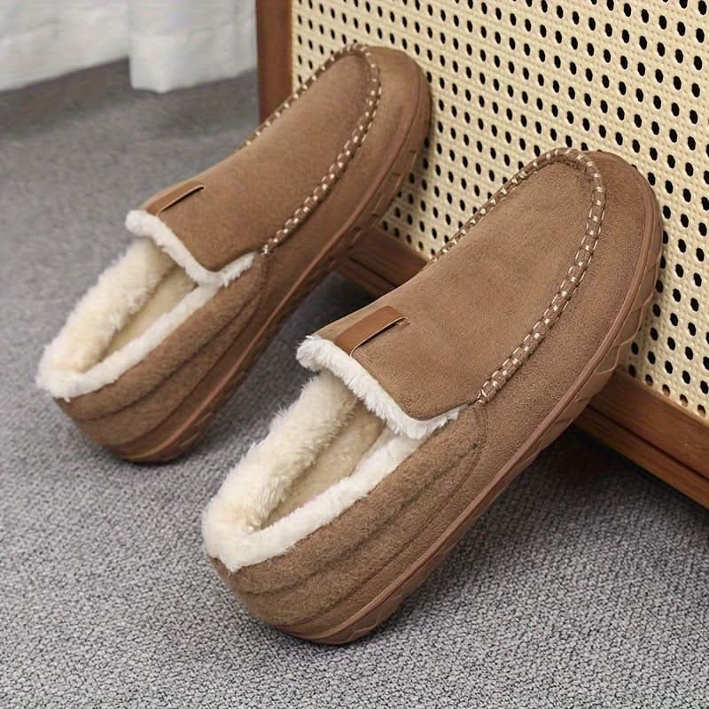 Pantoufles mocassins homme doublées en laine synthétique 7