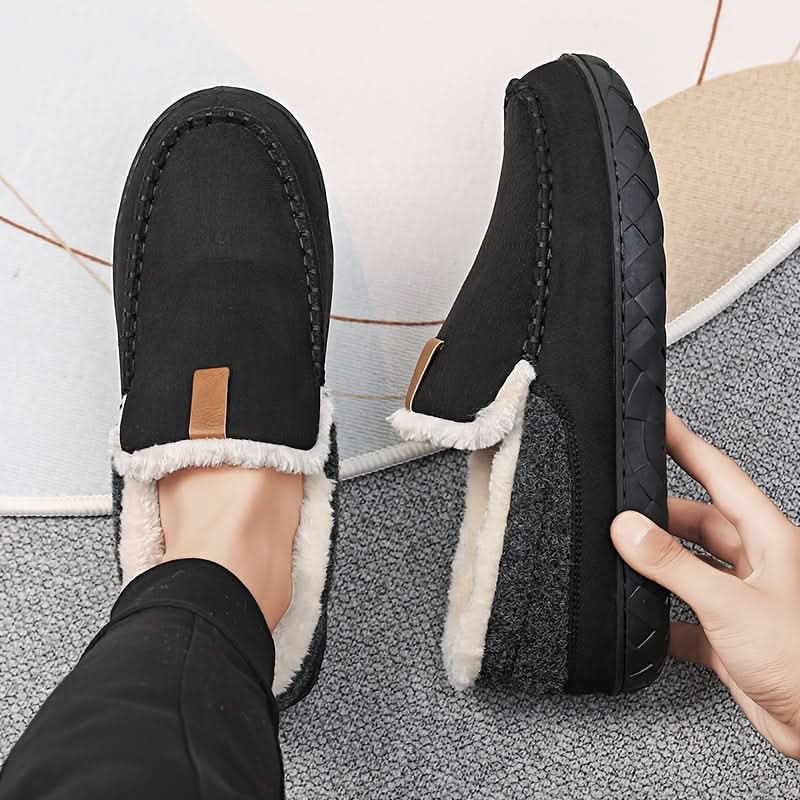 Pantoufles mocassins homme doublées en laine synthétique 8