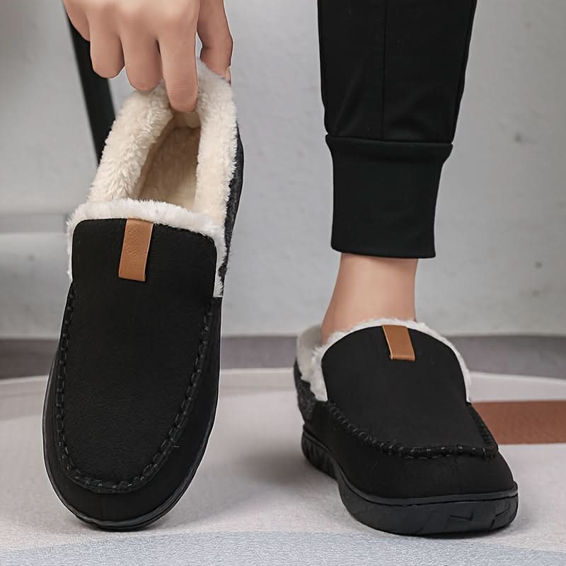 Pantoufles mocassins homme doublées en laine synthétique 9