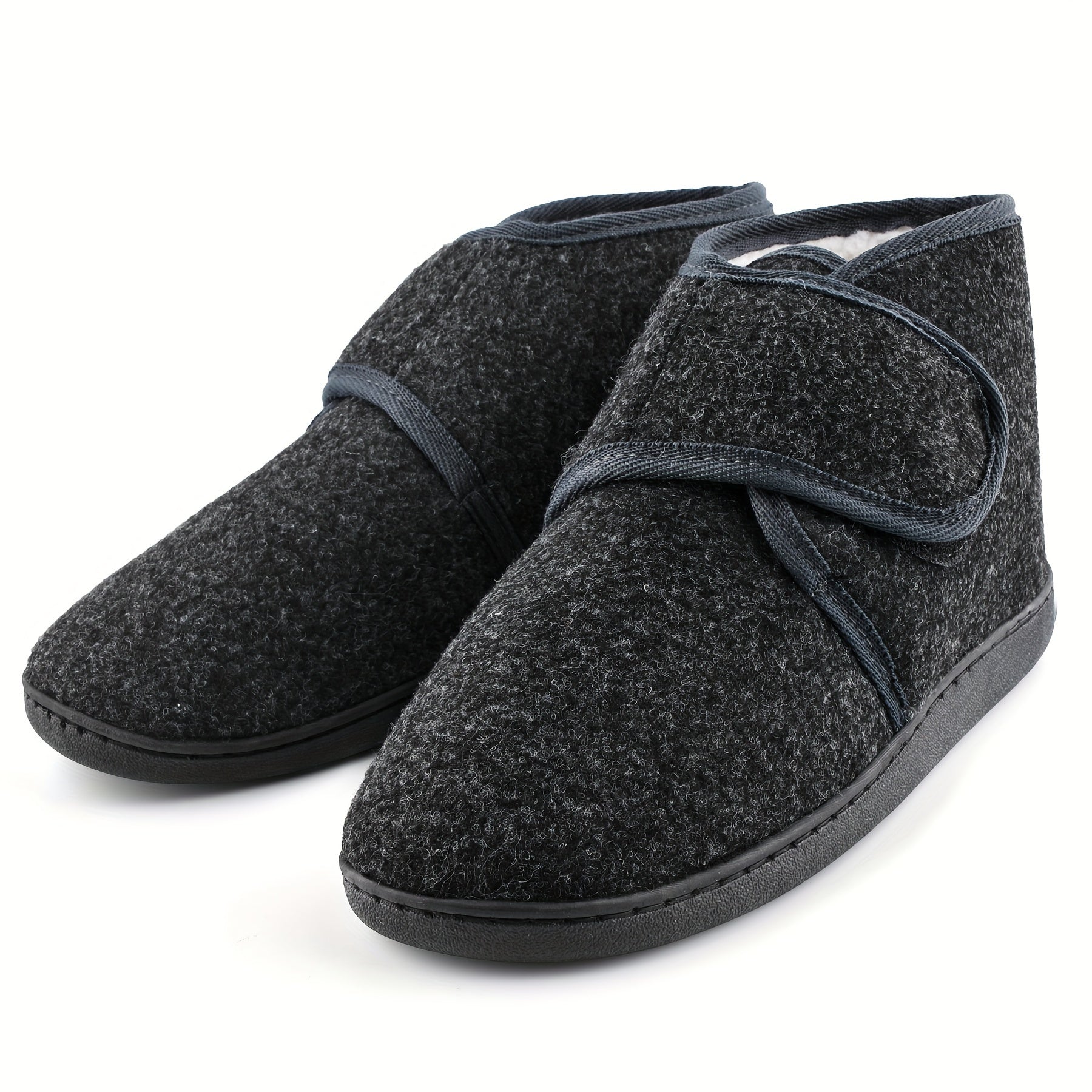 Pantoufles montantes homme à scratch doublées 1