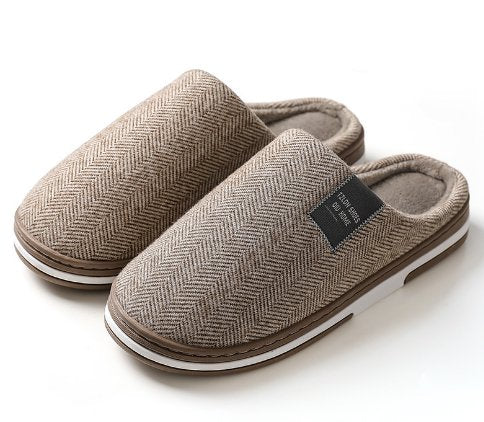 Pantoufles mules homme à chevrons et semelle antidérapante 1