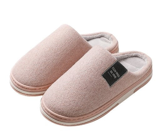 Pantoufles mules homme à chevrons et semelle antidérapante 2