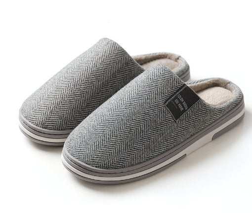 Pantoufles mules homme à chevrons et semelle antidérapante 5