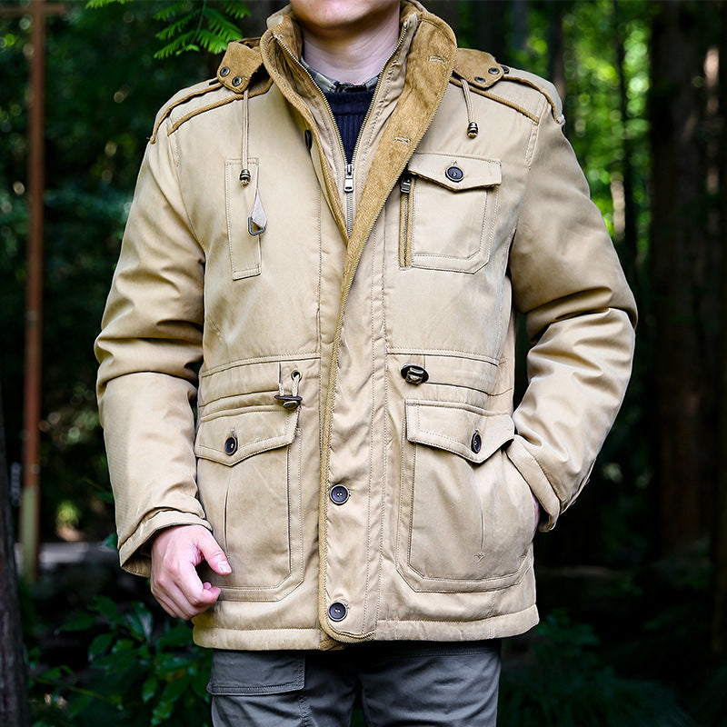 Parka homme à capuche et cordon de serrage à la taille 3