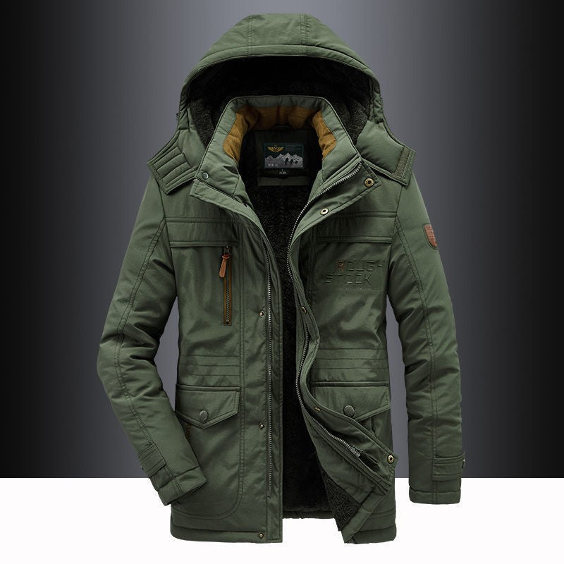 Parka homme déperlante à capuche et doublure teddy 3