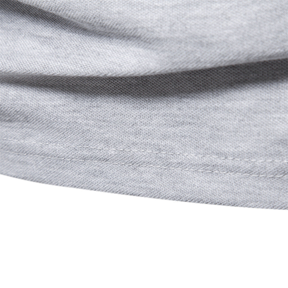 Polo homme à manches longues col contrasté et broderie 10