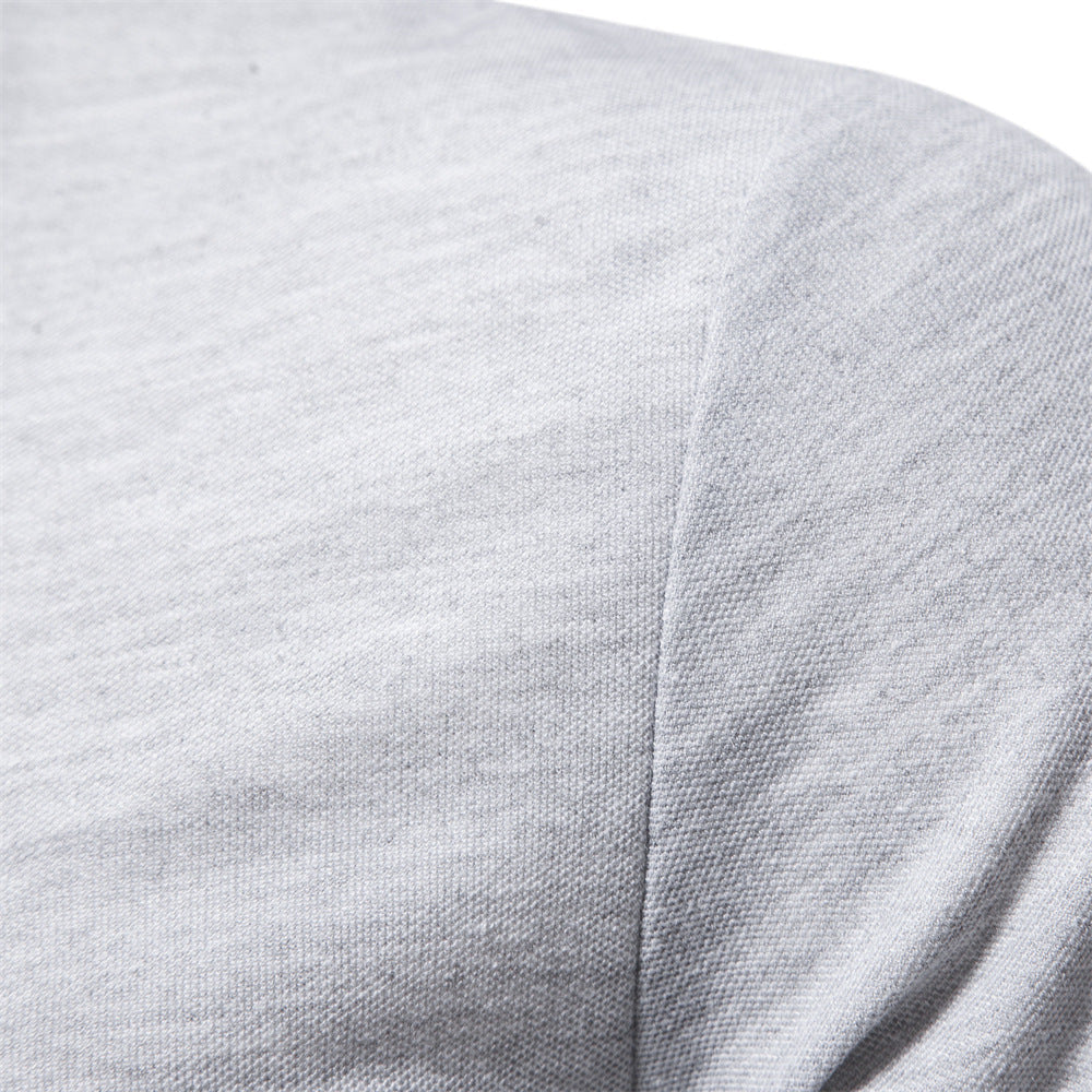 Polo homme à manches longues col contrasté et broderie 9